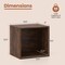 Wooden Stackable Cube Storage Shelf Organizer for Bedroom or Study